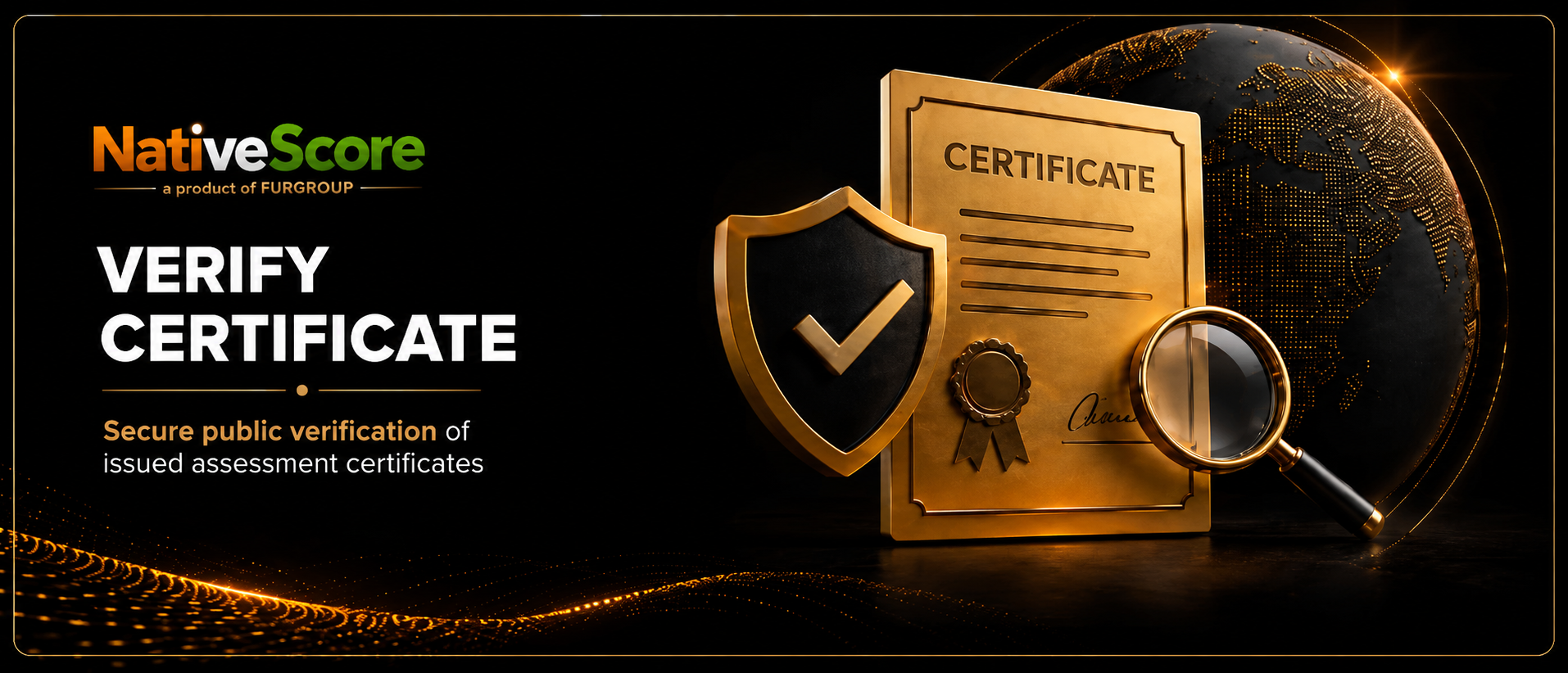 NativeScore certificate verification banner